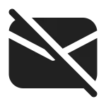 Mail Unsubscribe SVG Icon